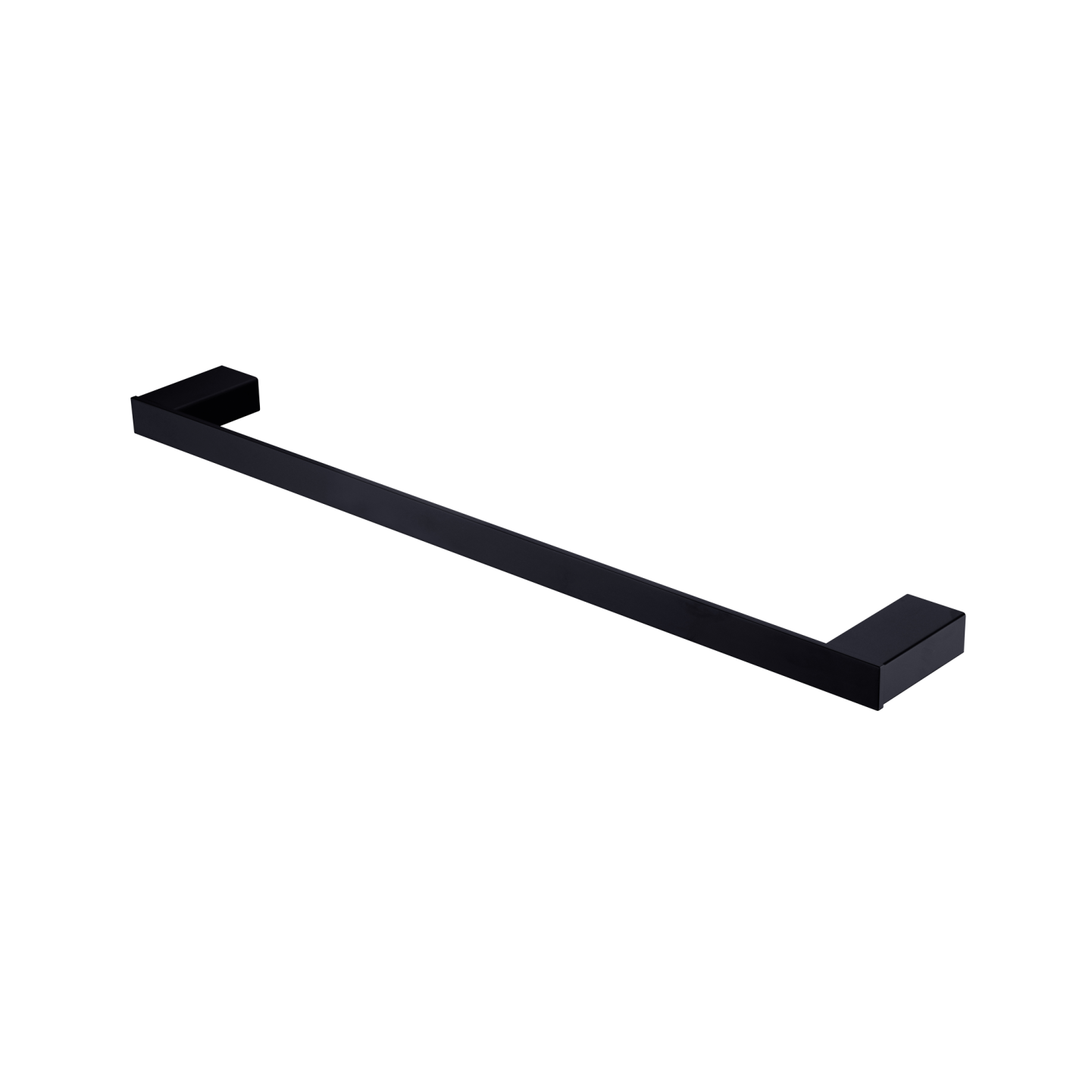 Oliveri Athens Single Towel Rail 600mm Matte Black