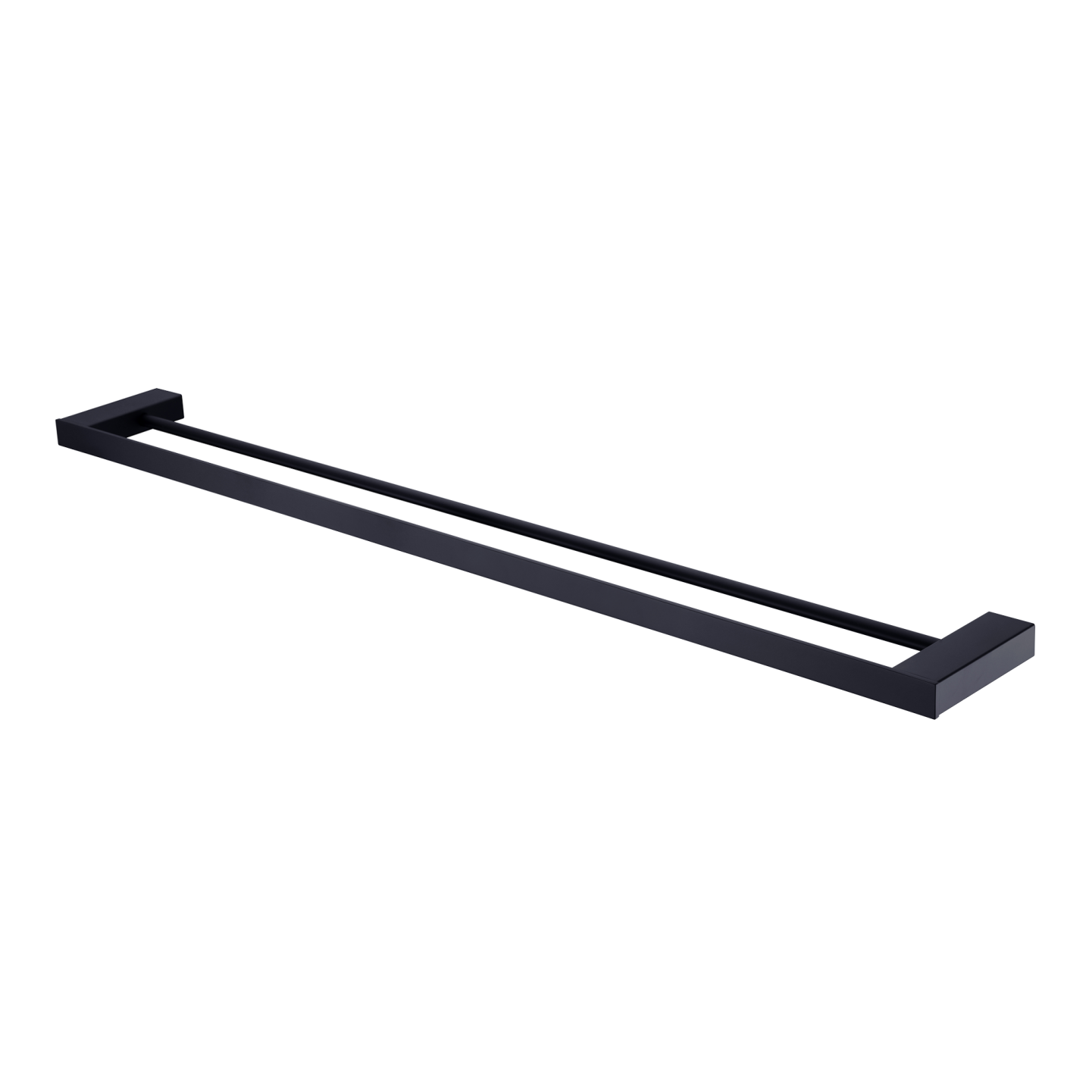 Oliveri Athens Double Towel Rail 800mm Matte Black
