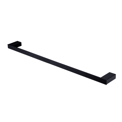 Oliveri Athens Single Towel Rail 800mm Matte Black