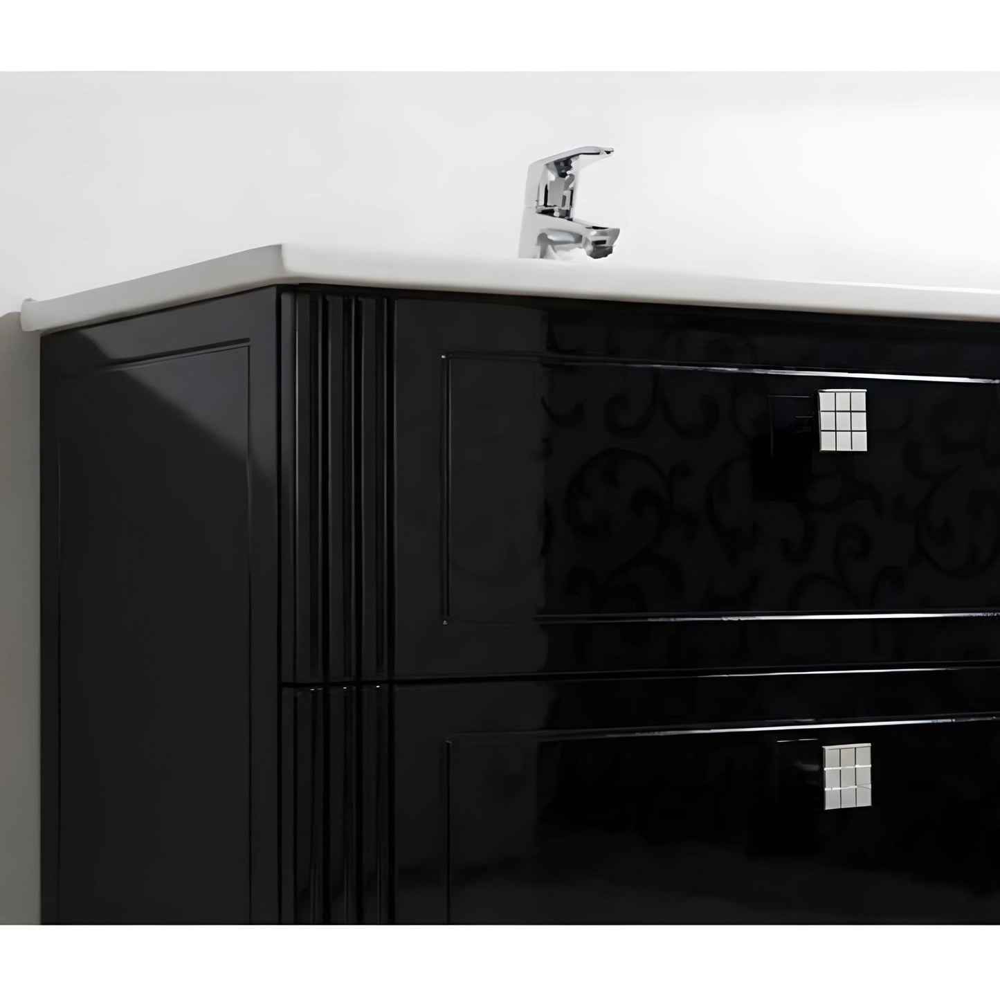 BELBAGNO ATRIA DE LUXE GLOSS  1000MM SINGLE BOWL BACK TO WALL FLOOR STANDING VANITY
