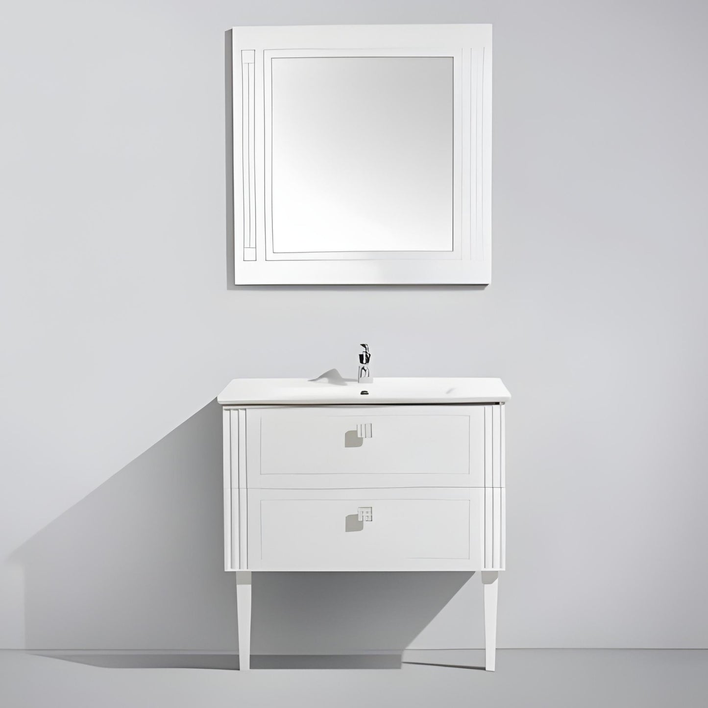 BELBAGNO ATRIA DE LUXE  1000MM SINGLE BOWL BACK TO WALL FLOOR STANDING VANITY