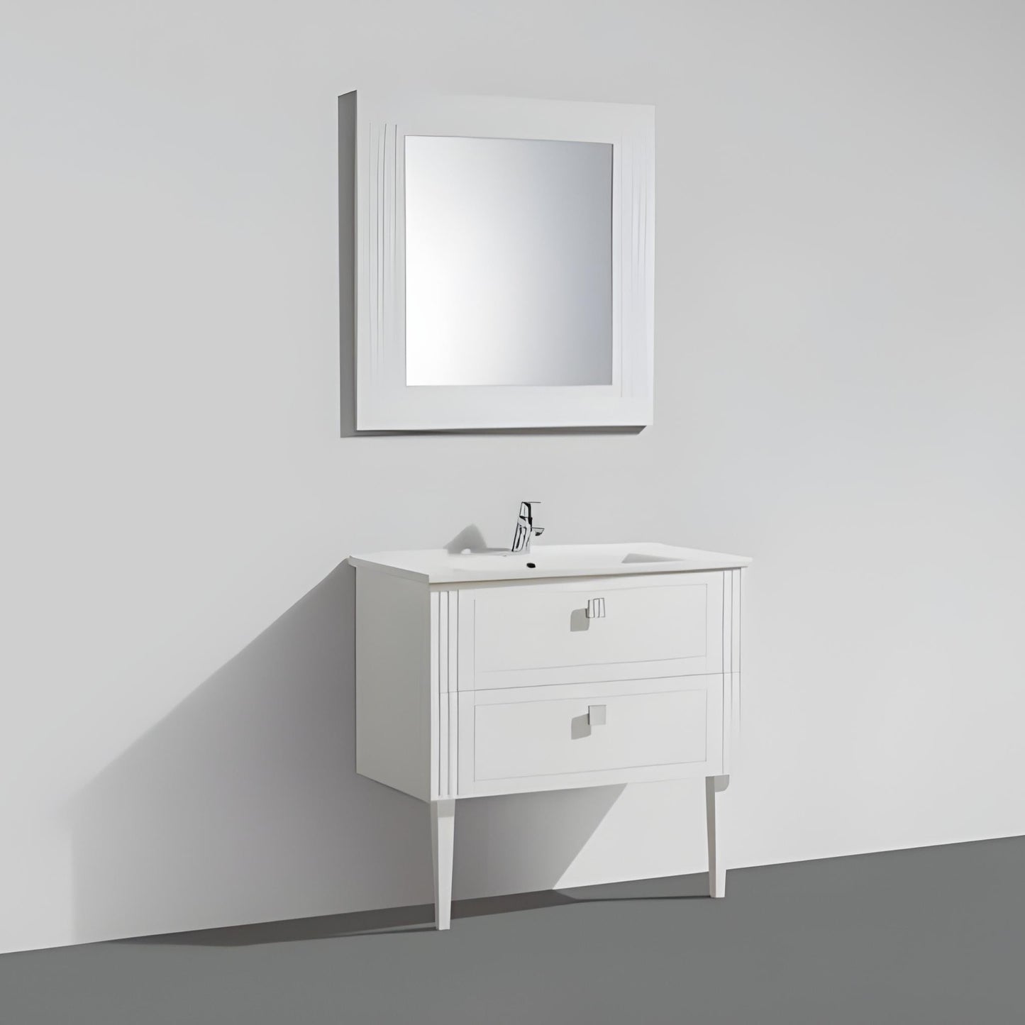 BELBAGNO ATRIA DE LUXE  1000MM SINGLE BOWL BACK TO WALL FLOOR STANDING VANITY