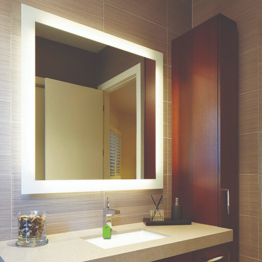 Thermogroup Backlit Rectangular Mirror Without Border Cool 1500x800x45mm 111Watts