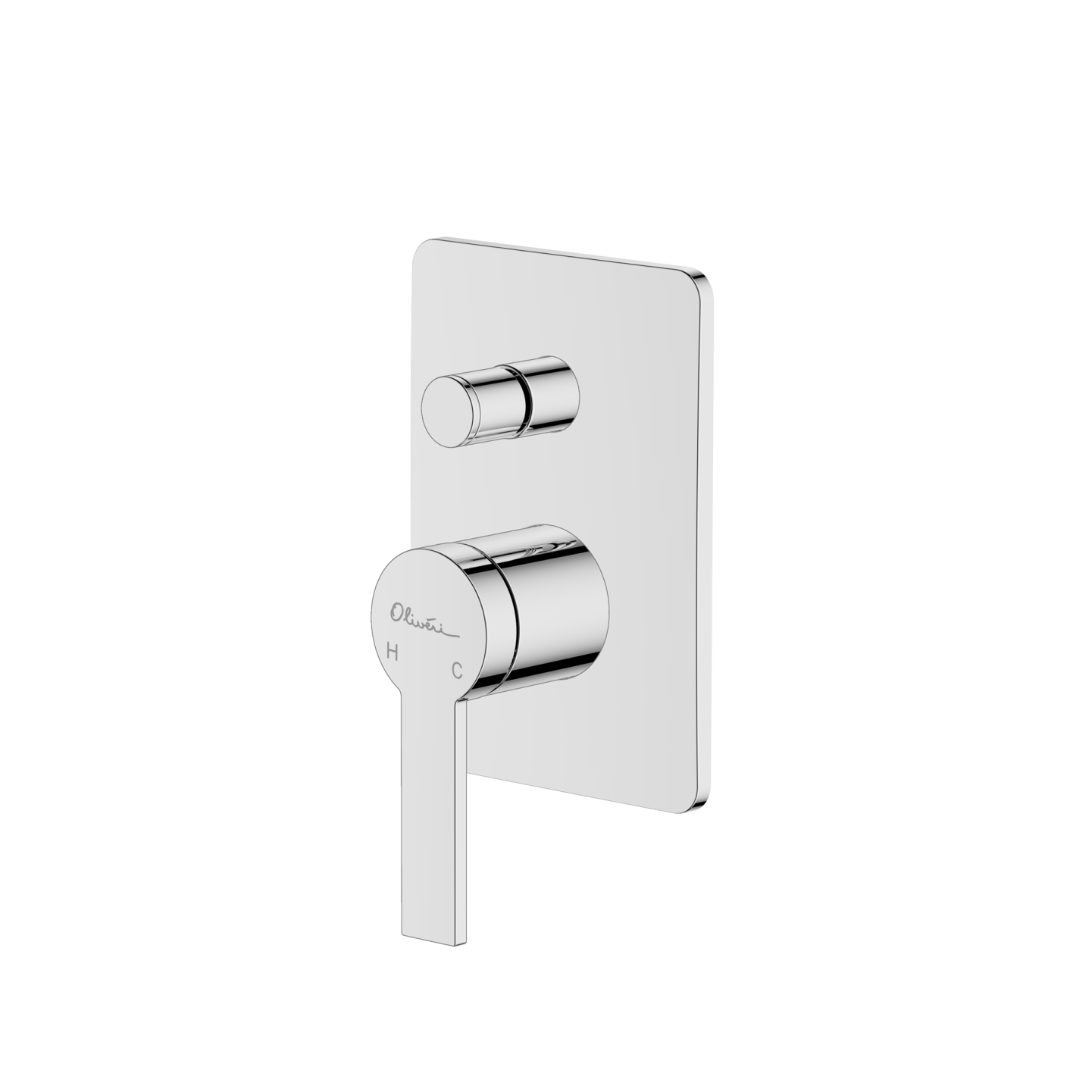 Oliveri Barcelona Wall Mixer With Diverter Chrome