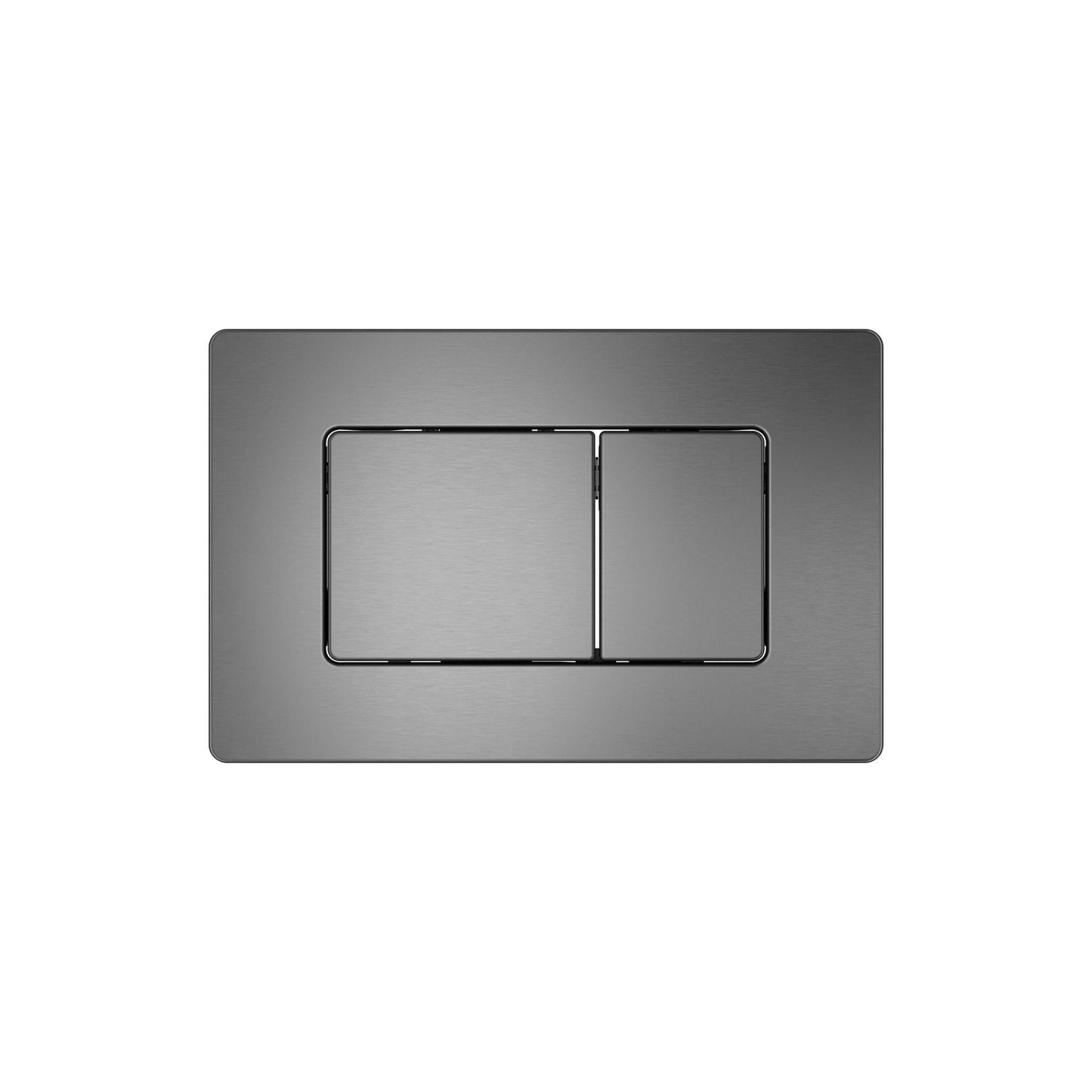 BELBAGNO  STEEL IN WALL RECTANGULAR BUTTON FLUSH PLATES 256MM GUN GREY