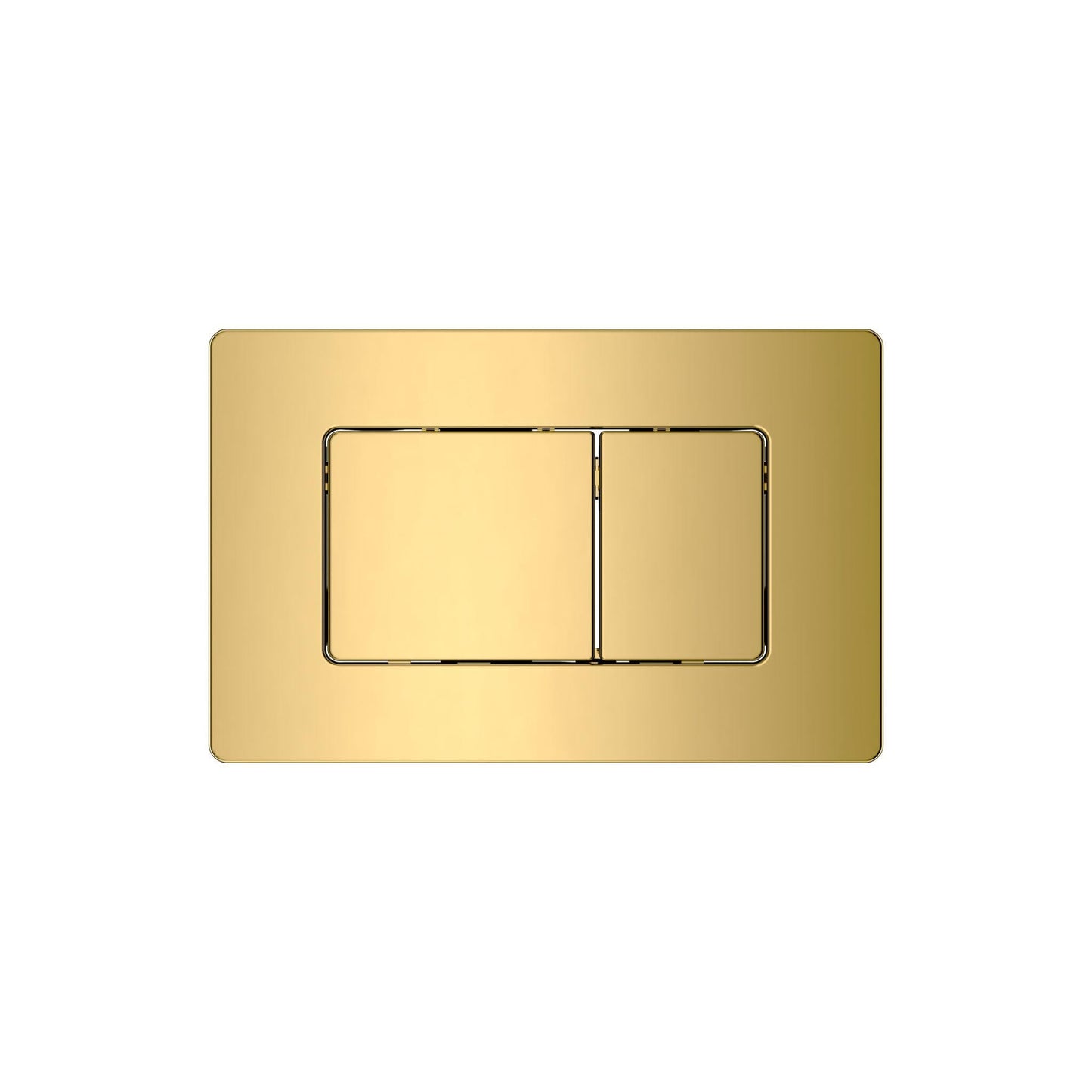 BELBAGNO  STEEL IN WALL RECTANGULAR BUTTON FLUSH PLATES 256MM CHAMPAIGN