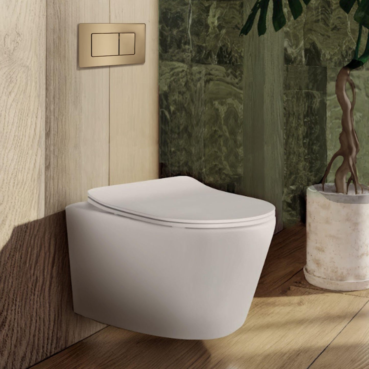 BELBAGNO  STEEL IN WALL RECTANGULAR BUTTON FLUSH PLATES 256MM CHAMPAIGN