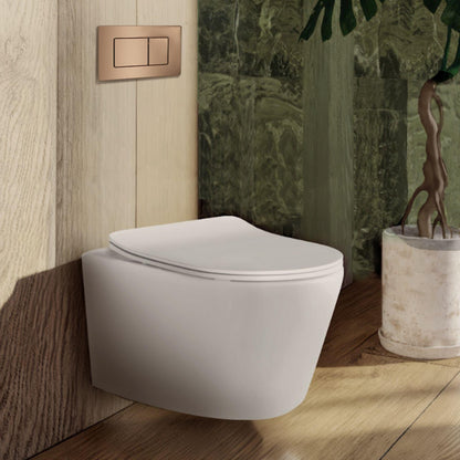 BELBAGNO  STEEL IN WALL RECTANGULAR BUTTON FLUSH PLATES 256MM ROSE