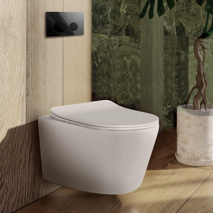 BELBAGNO GLASS IN WALL CIRCLE BUTTON FLUSH PLATES 256MM