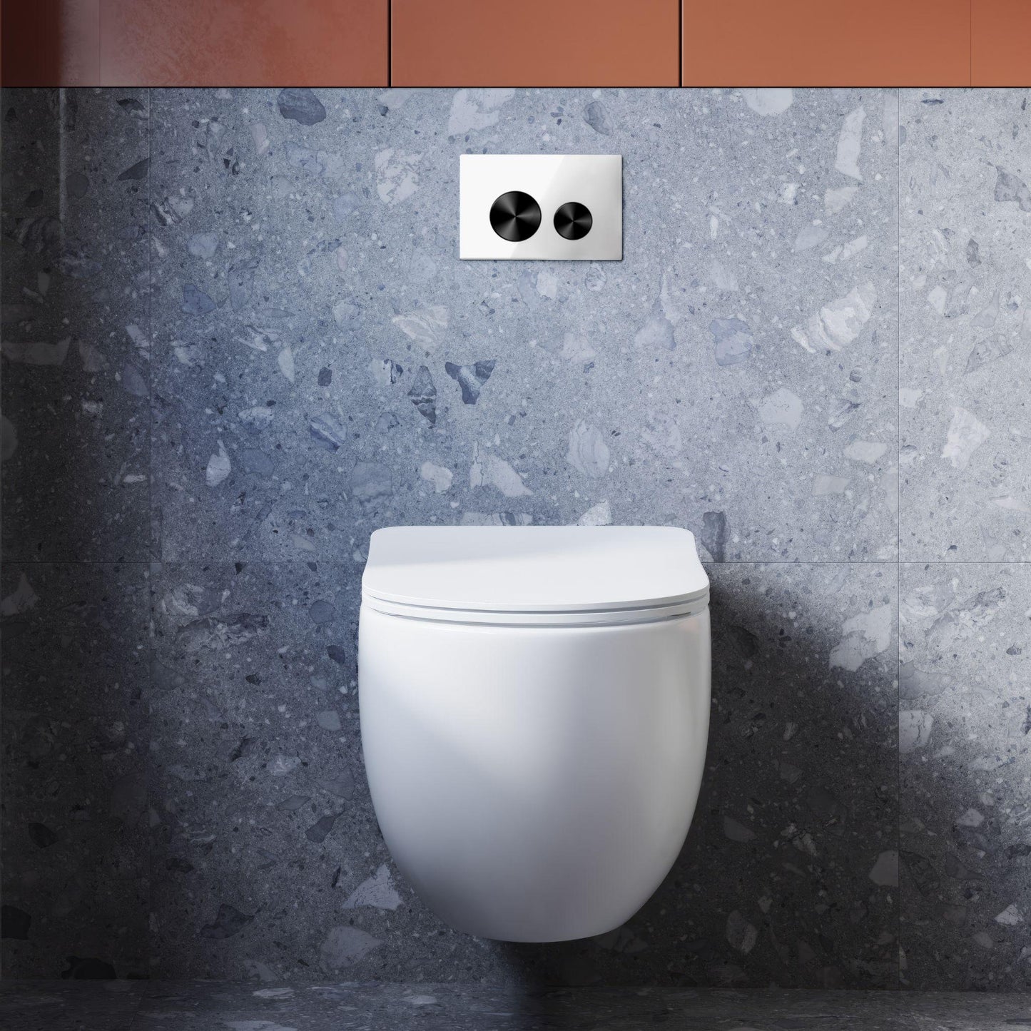 BELBAGNO GLASS IN WALL CIRCLE ALLOY BUTTON FLUSH PLATES 256MM  AND  ALUMINIUM