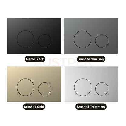 BELBAGNO  STEEL IN WALL CIRCLE BUTTON FLUSH PLATES 256MM