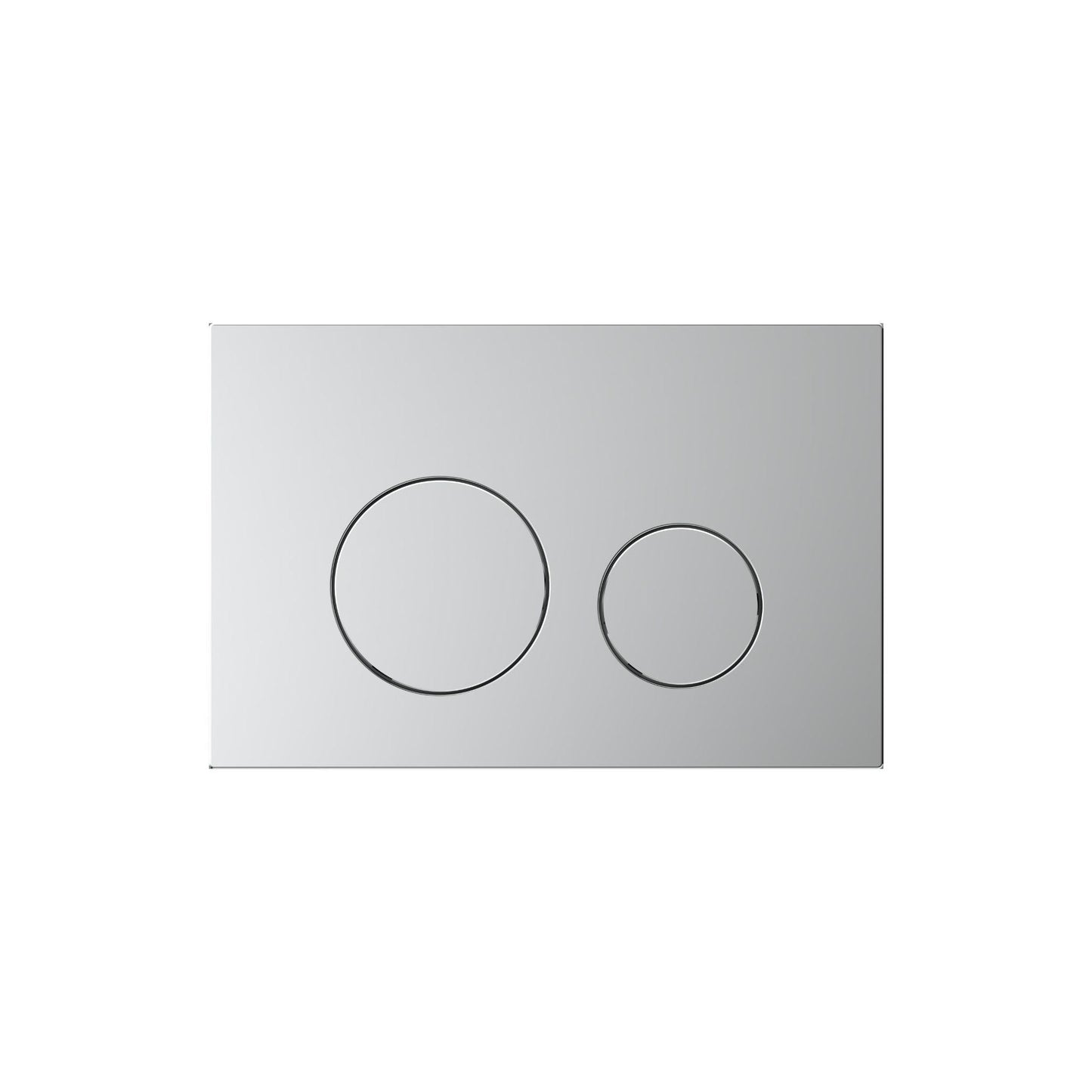 BELBAGNO  STEEL IN WALL CIRCLE BUTTON FLUSH PLATES 256MM BRUSHED TREATMENT