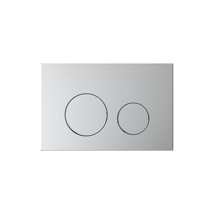 BELBAGNO  STEEL IN WALL CIRCLE BUTTON FLUSH PLATES 256MM BRUSHED TREATMENT