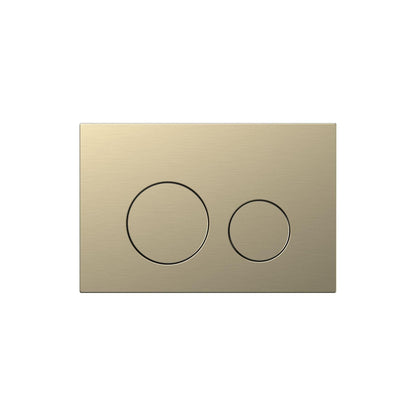 BELBAGNO  STEEL IN WALL CIRCLE BUTTON FLUSH PLATES 256MM BRUSHED