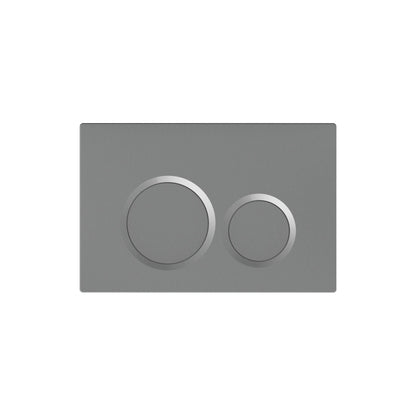 BELBAGNO ABS IN WALL CIRCLE BUTTON FLUSH PLATES 256MM GUN GREY