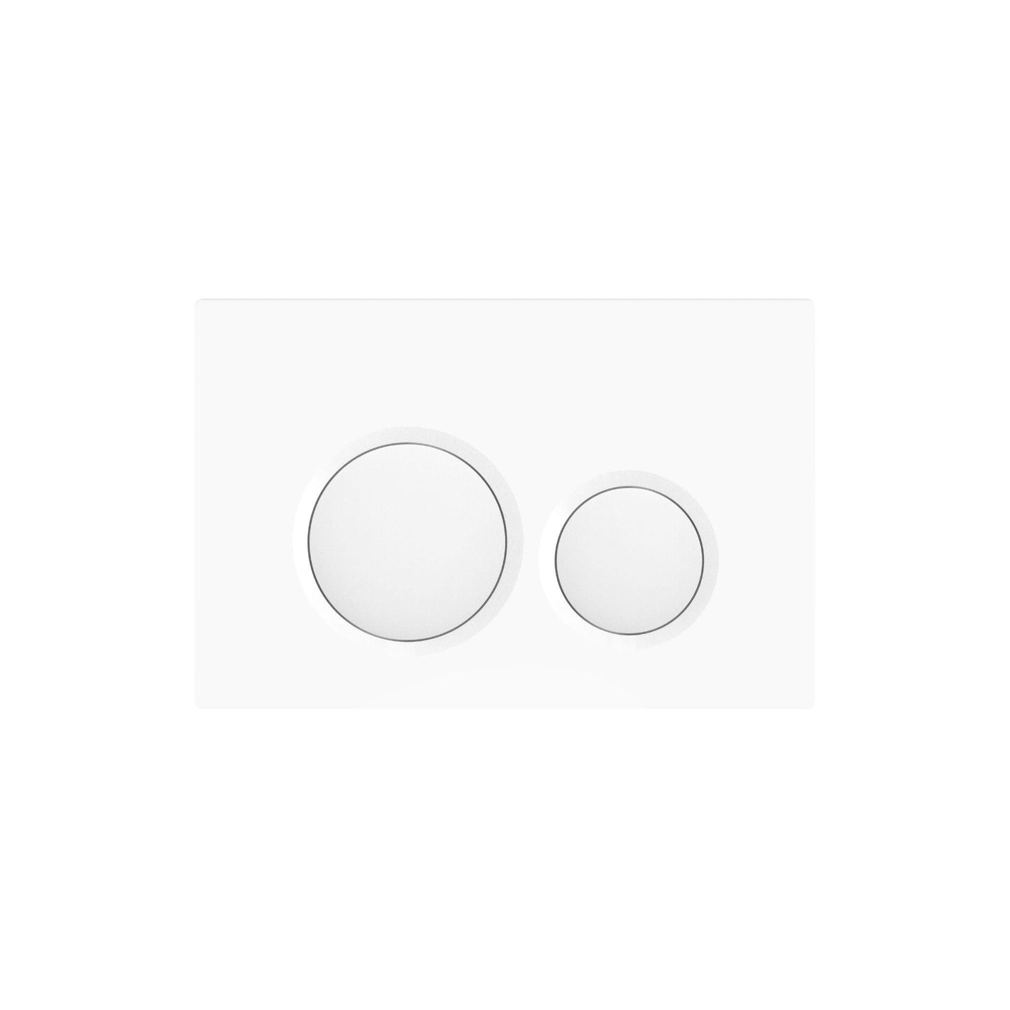 BELBAGNO ABS IN WALL CIRCLE BUTTON FLUSH PLATES 256MM