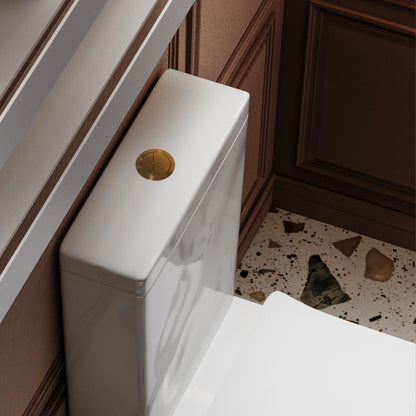 BELBAGNO TOILET SUITES ROUND FLUSH BUTTON 55MM BRUSHED ROSE