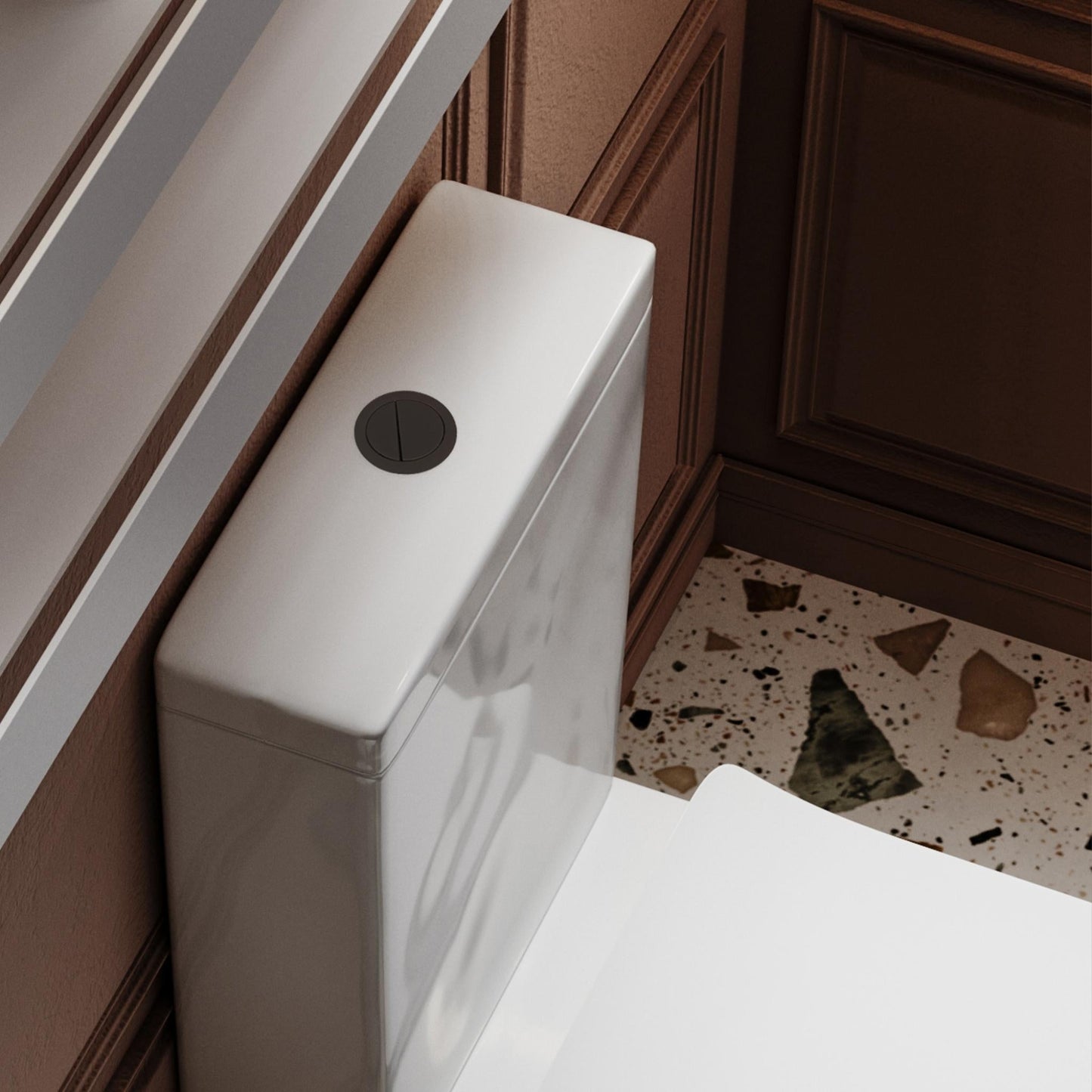BELBAGNO TOILET SUITES ROUND FLUSH BUTTON 55MM
