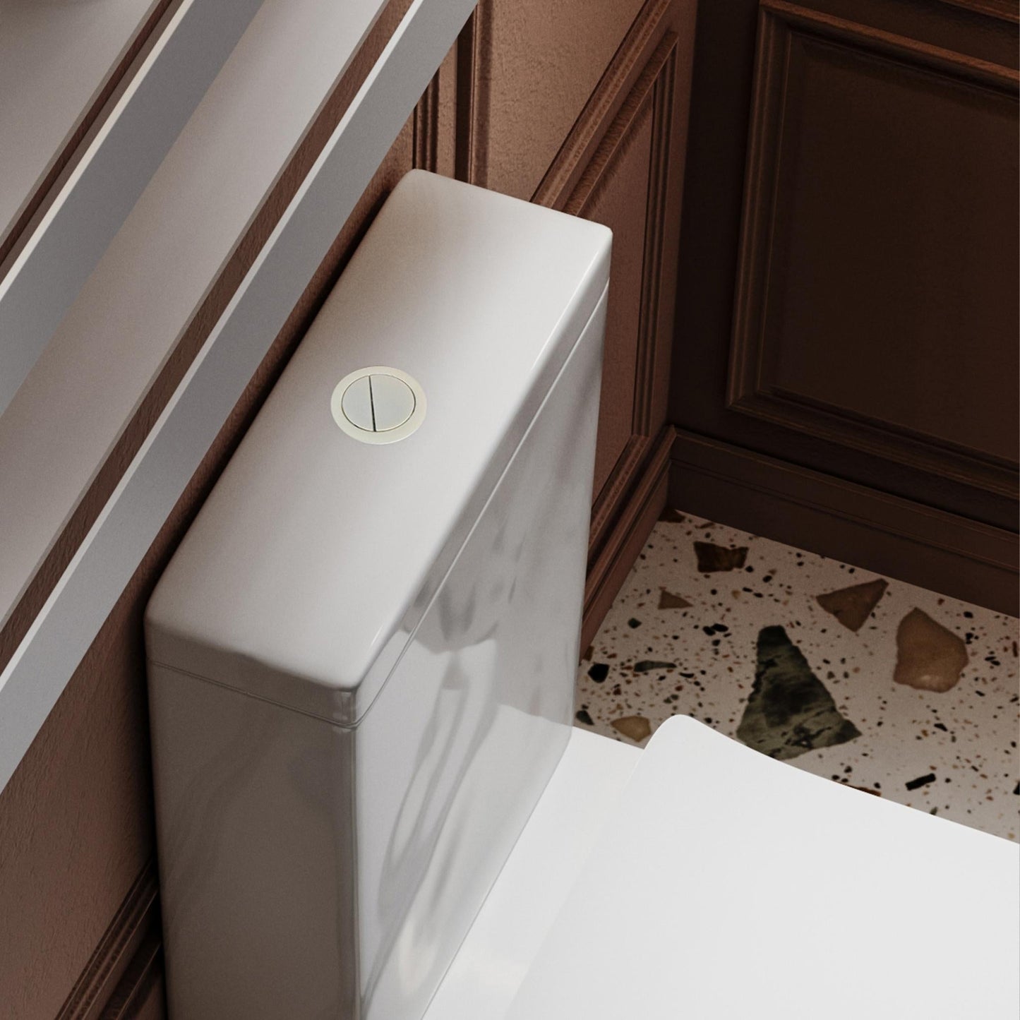 BELBAGNO TOILET SUITES ROUND FLUSH BUTTON 55MM