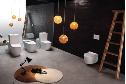 Flay Rimless Nanoglaze Wall Hung Pan