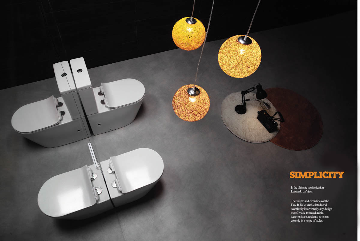 Flay Rimless Nanoglaze Wall Hung Pan
