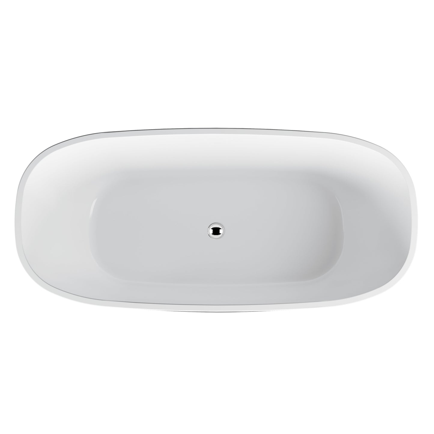 BELBAGNO SAPPHIRE FREESTANDING BATHTUB SEMI GLOSS  1650MM