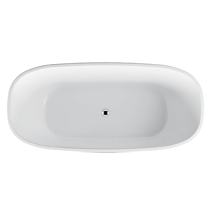 BELBAGNO SAPPHIRE FREESTANDING BATHTUB SEMI GLOSS  1650MM