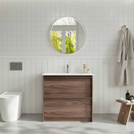 Bella 900mm Freestanding Cabinet - Notaio Walnut - 900mm / Notaio Walnut Cabinet Only