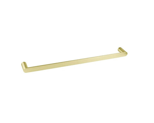 INSPIRE VETTO SINGLE NON-HEATED TOWEL RAIL BRUSHED GOLD 600MM AND 750MM