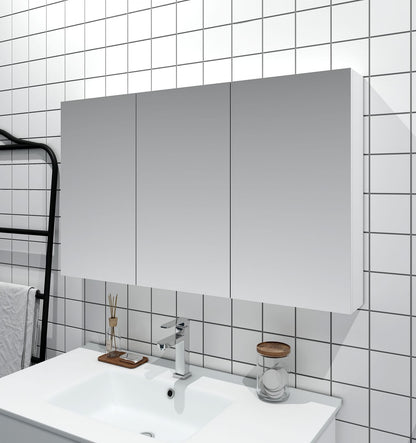 MDF Shaving Cabinet 1200mm - Gloss White