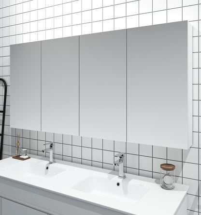 MDF Shaving Cabinet 1500mm - Gloss White
