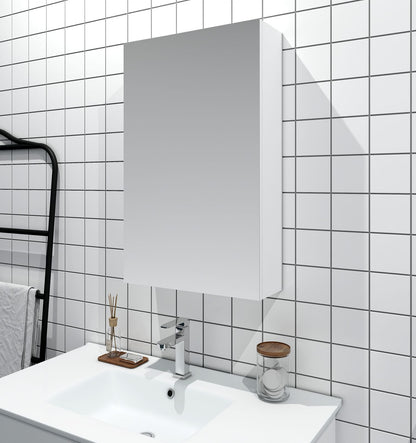 MDF Shaving Cabinet 450mm x 720mm - Gloss White