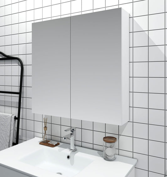 MDF Shaving Cabinet 750mm - Gloss White - 750mm