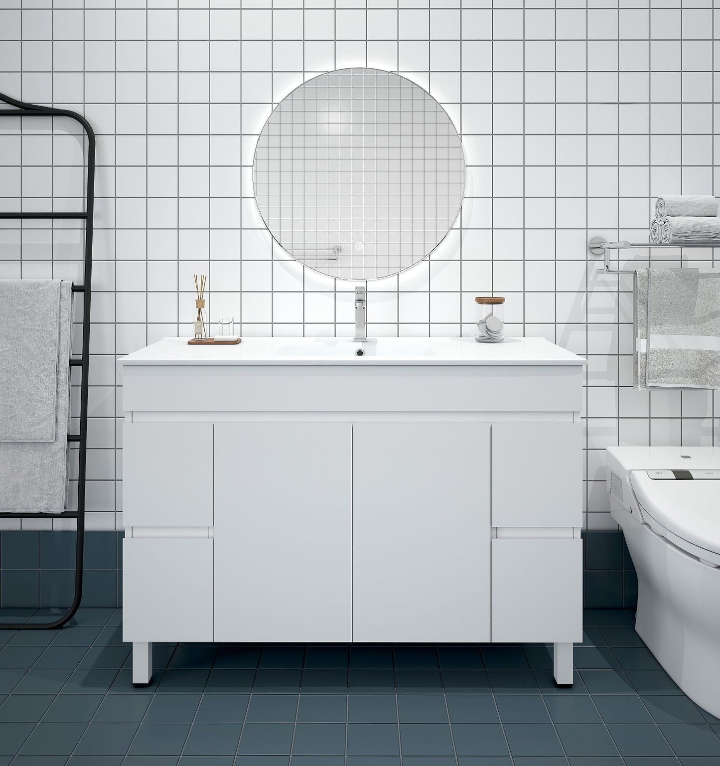 BIANCA 1200mm PVC Freestanding Vanity (+ OP 120)