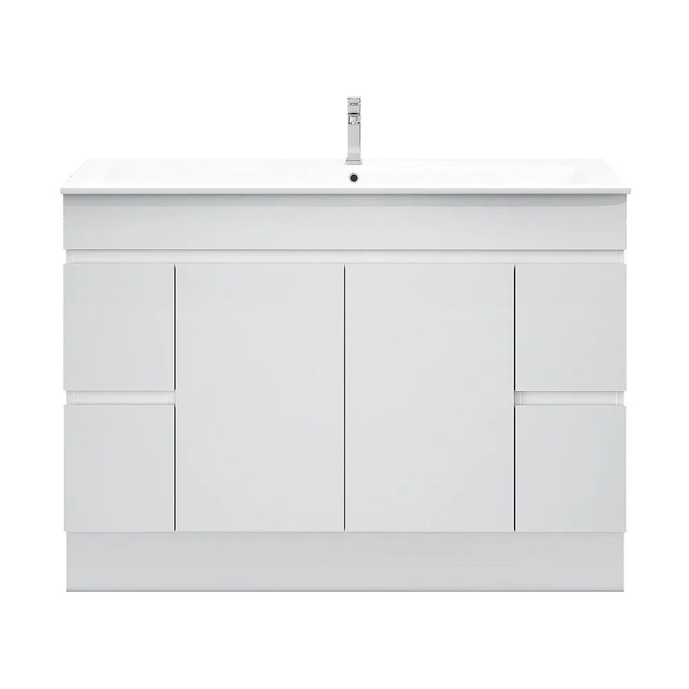 BIANCA 1200mm PVC Freestanding Vanity - 1200mm / Cabinet Only / KickBoard