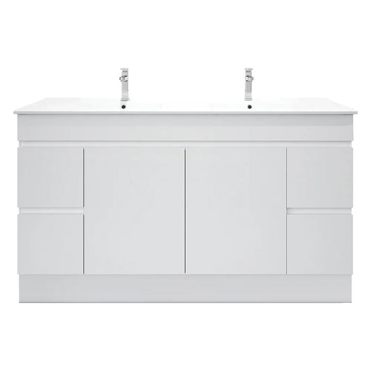 BIANCA 1500mm PVC Freestanding Vanity - 1500mm / Cabinet Only / KickBoard