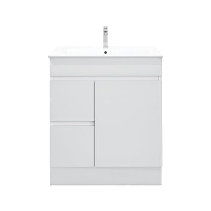 BIANCA 750mm PVC Freestanding Vanity (LHD) (+ BIA-75KB+ OP 75)