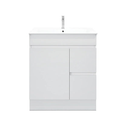 BIANCA 750mm PVC Freestanding Vanity (RHD) - 750mm / Right-Hand Drawer Cabinet Only