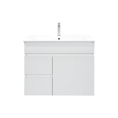 BIANCA 750mm PVC Wall-Hung Vanity (LHD) and (RHD) - 750mm / Light-Hand Drawer / Drawer Cabinet Only