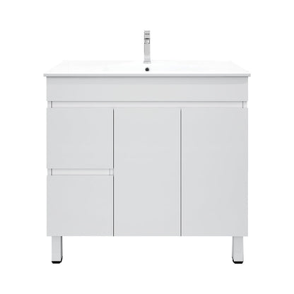 BIANCA 900mm PVC Freestanding Vanity (LHD) (+ BIA-90KB+ OP 90)