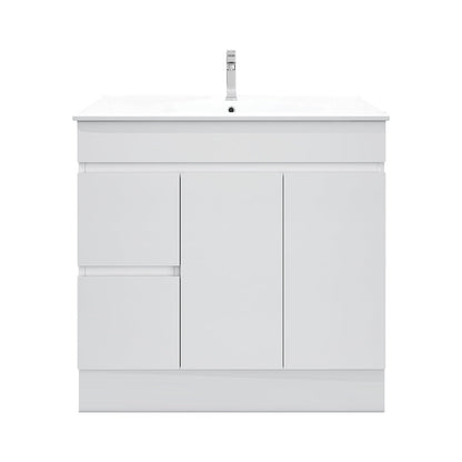 BIANCA 900mm PVC Freestanding Vanity (LHD) (+ BIA-90KB+ OP 90)