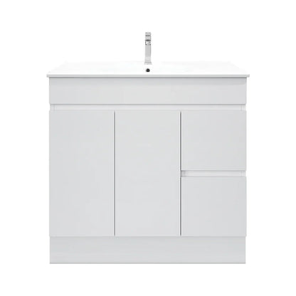 BIANCA 900mm PVC Freestanding Vanity (LHD) and (RHD) - Right-Hand Drawer / Cabinet Only / Legs