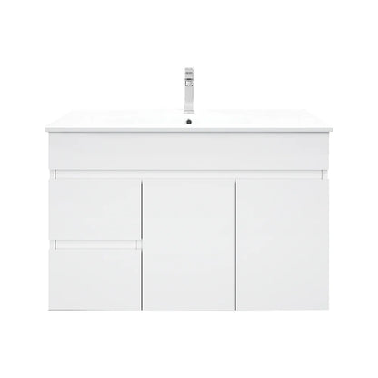 BIANCA 900mm PVC Wall-Hung Vanity (LHD) and (RHD) - 900mm / Right-Hand Drawer / Cabinet Only