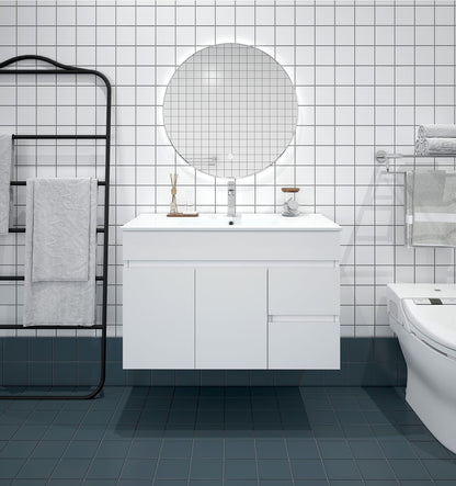 BIANCA 900mm PVC Wall-Hung Vanity (RHD) (+ OP 90)