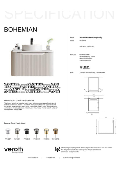 BOHEMIAN 600 VANITY