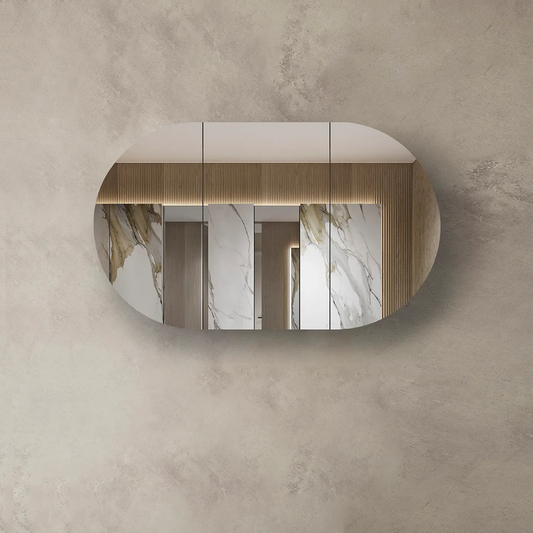 Otti Bondi 1200x750 Natural Oak Shaving Cabinet