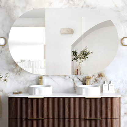 Otti Bondi 1500mm Sable Walnut Shaving Cabinet