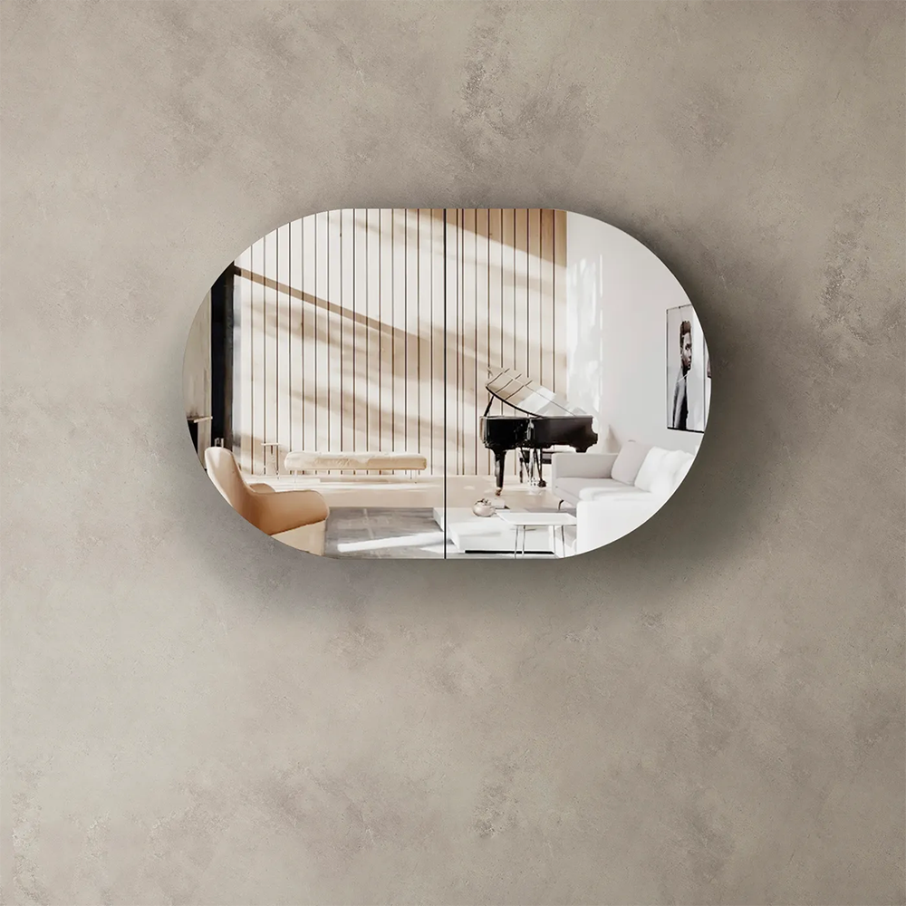 Otti Bondi 900x600 Natural Oak Shaving Cabinet