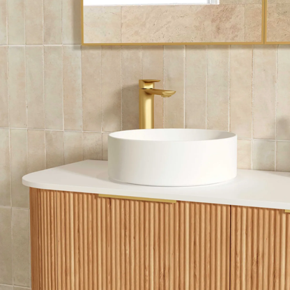Otti Bondi 1800mm Woodland Oak Fluted Curve Vanity