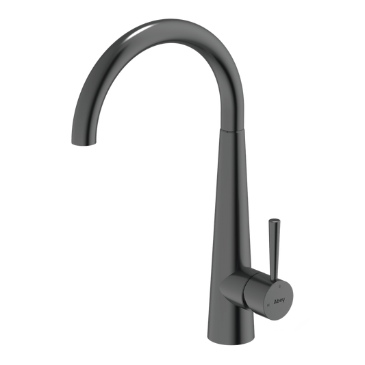 304 Gooseneck Bar Sink Mixer - Black Pearl